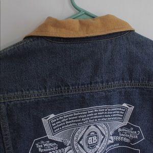 huf x budweiser denim jacket